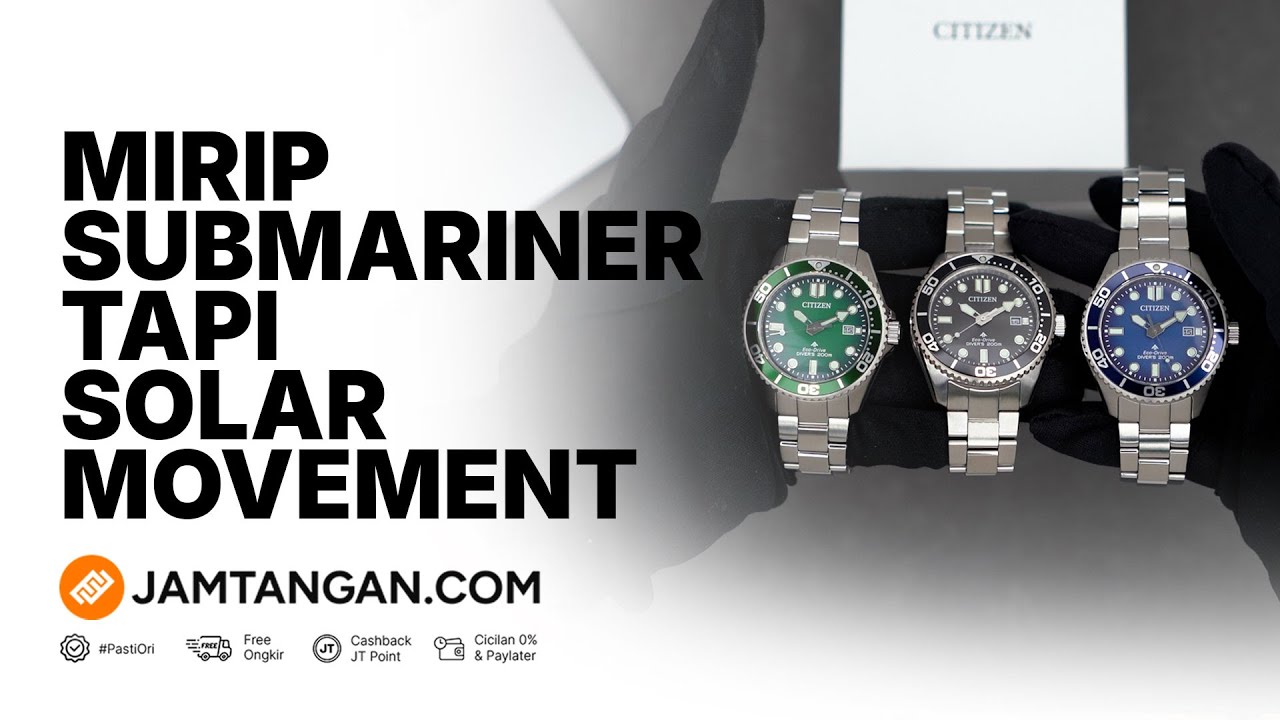 Mirip Submariner tapi Solar Powered? Citizen Promaster BN0260-54L, BN0269-50W, dan BN0261-51E!
