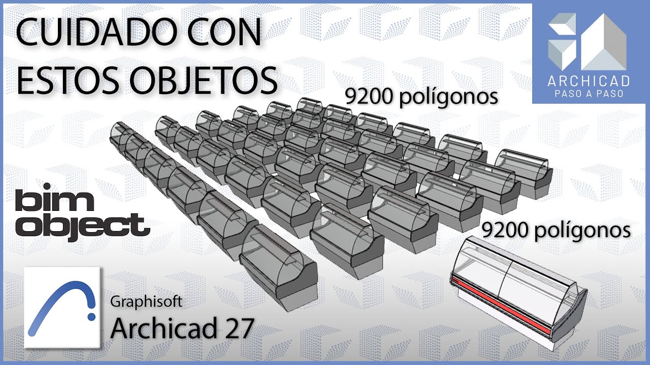 ¿Cuántos polígonos tienen los objetos que descargas? | Archicad 28 | 2025