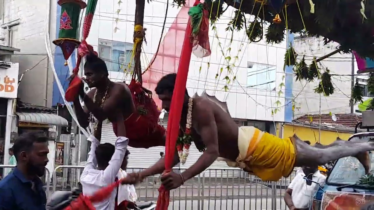 Vishnu Hindu Temple Festival Parade in Colombo  Sri Lanka