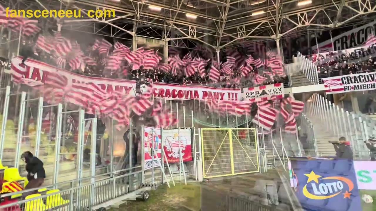 Korona Kielce - CRACOVIA (29.11.2025) doping i oprawa 