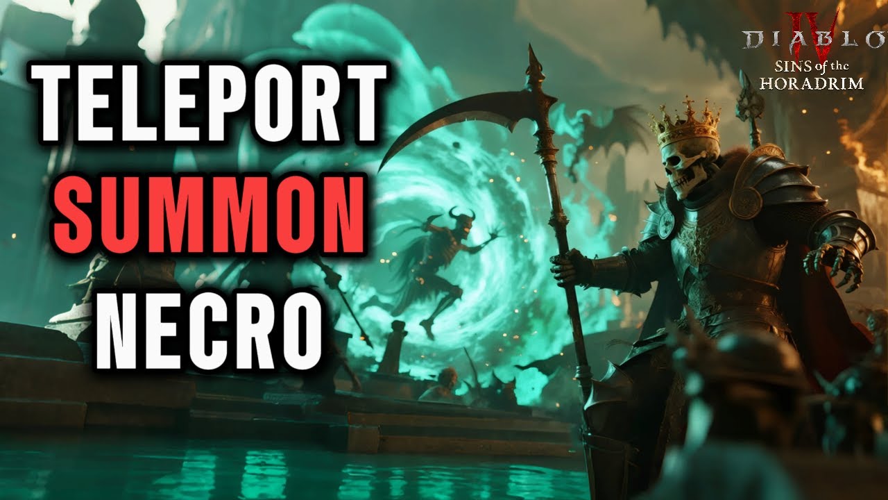 INFINITE PERMA TELEPORT SUMMON Necromancer [S9] Endgame Speedrun Build Guide | Diablo 4 