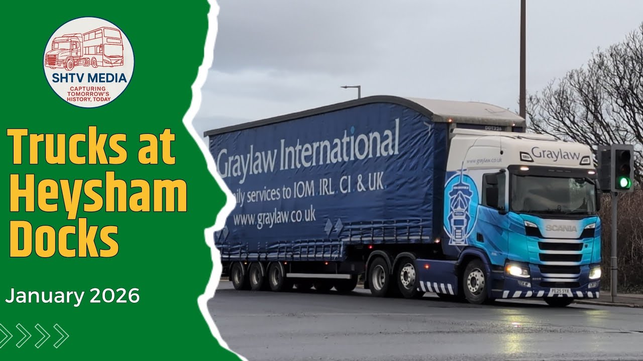 Trucks at Heysham Docks January 2026