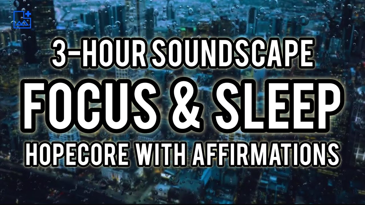 3-Hour Focus & Sleep Soundscape • I Hold My Worth • Calm City Top View Visuals