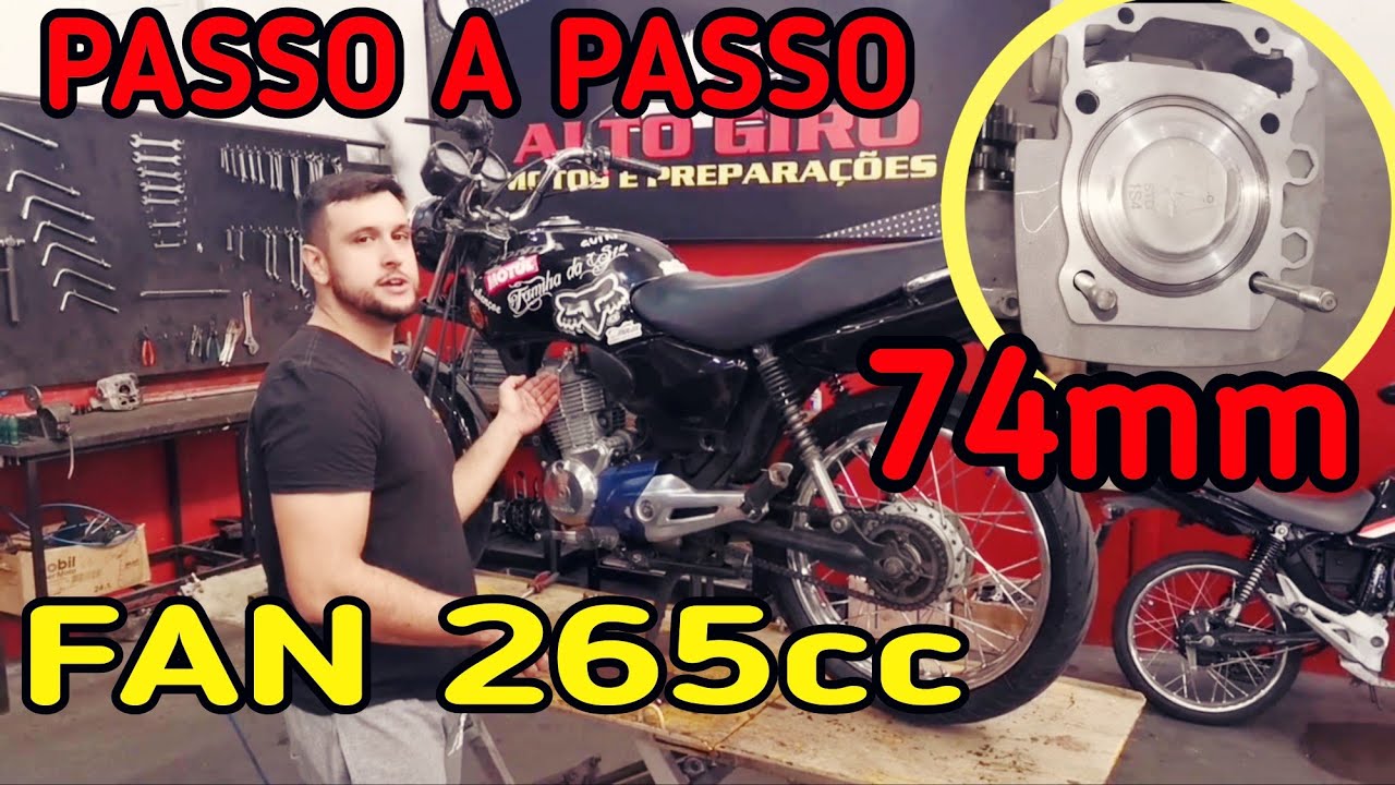 FAN 2008 265cc 74mm e pino 2mm toda montagem passo a passo