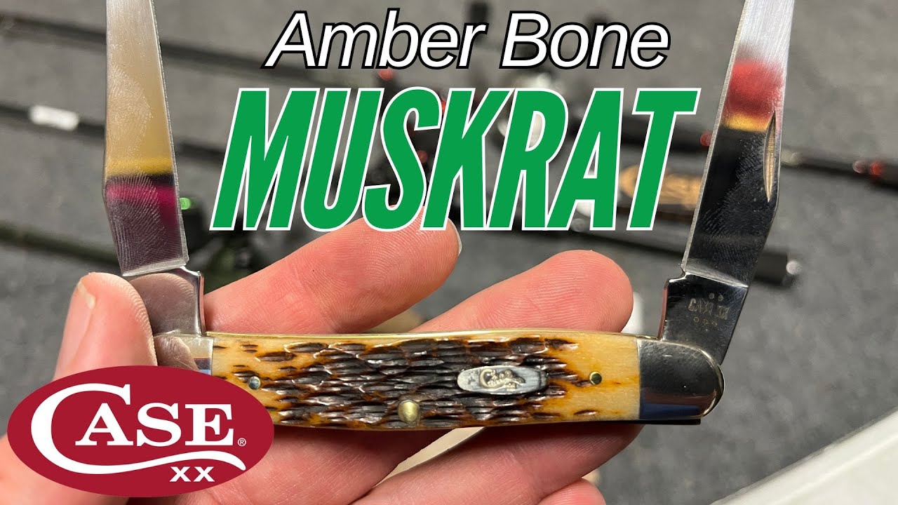 Unboxing Case 10798 Muskrat Amber Bone