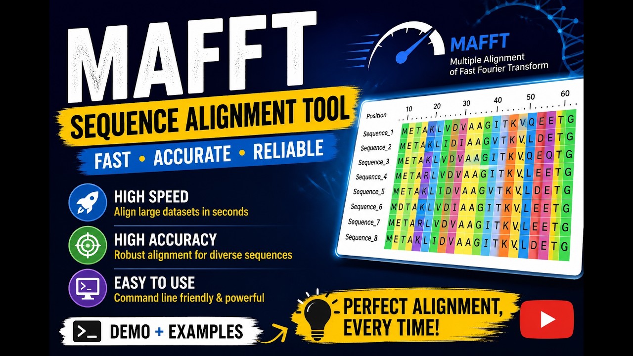 MAFFT for Multiple Sequence Alignment | Step-by-Step Tutorial 🖥️🔬