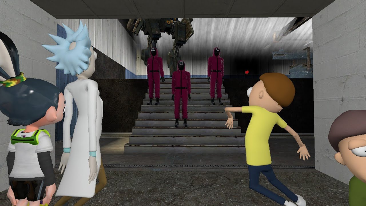 Rick and Morty in squid games but…