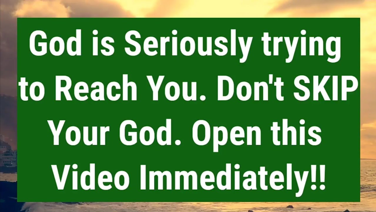 GOD IS TRYING TO DELIVER YOU THIS IMPORTANT MESSAGE ~ JESUS || Pay Attention His Signs