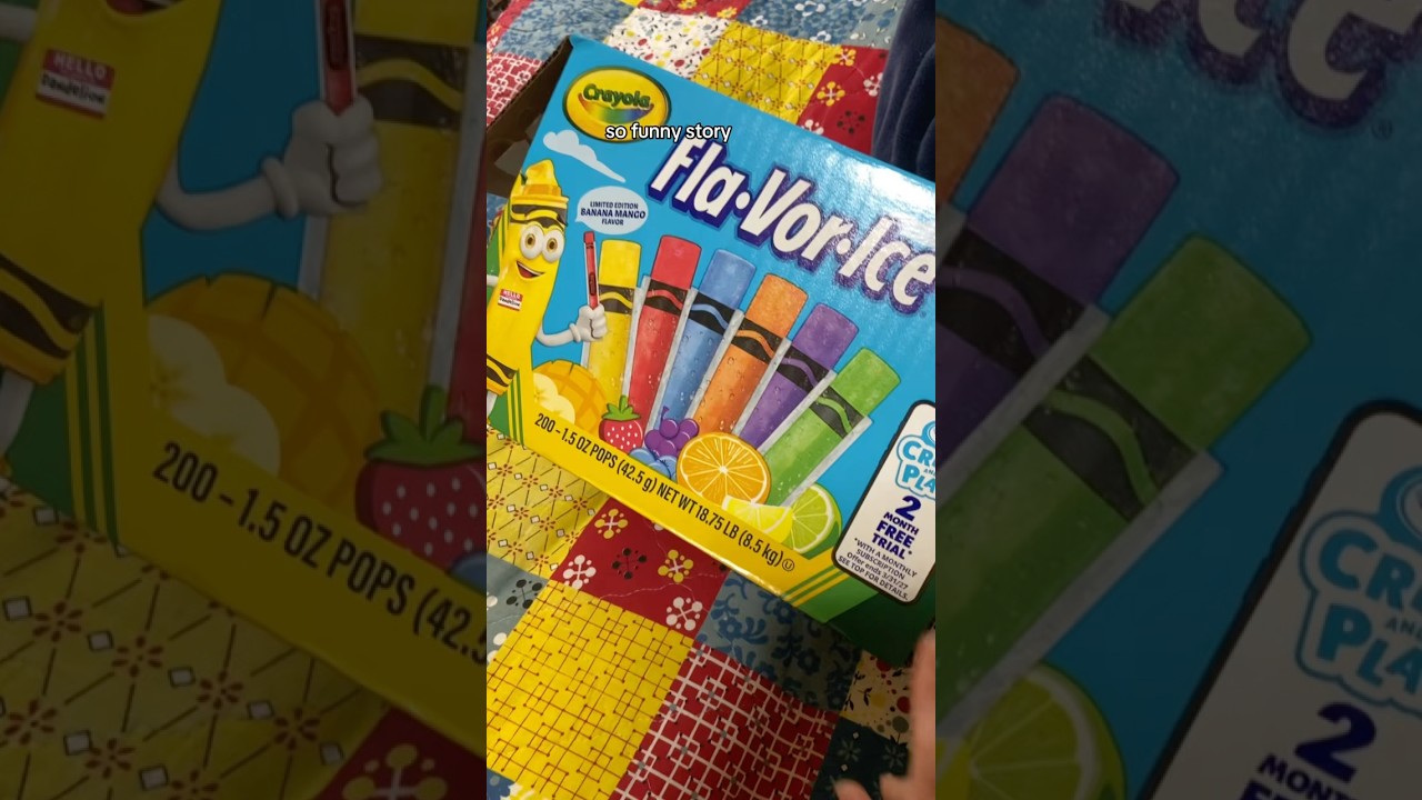 Trying the dandelion ice pops! #dandelioncrayon