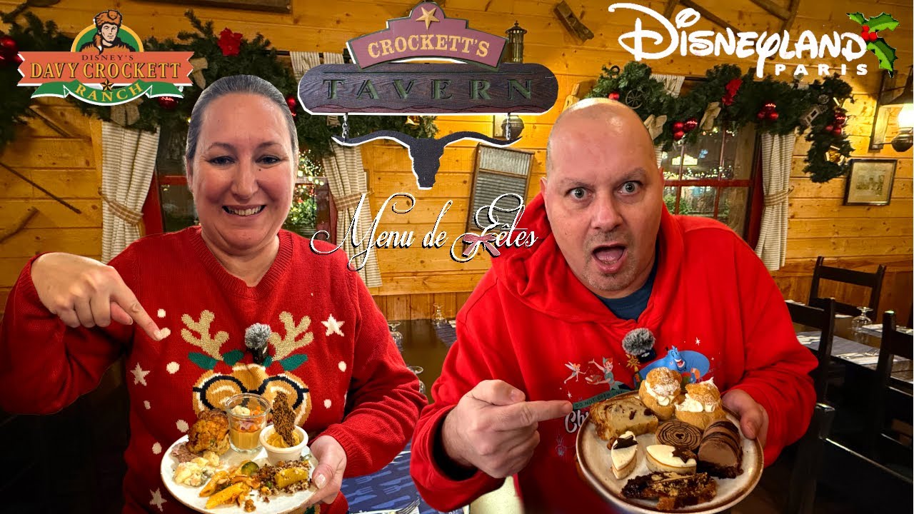 ON TESTE LE RESTAURANT CROCKETT'S TAVERN POUR NOEL A DISNEYLAND PARIS AU DISNEY RANCH DAVY CROCKETT