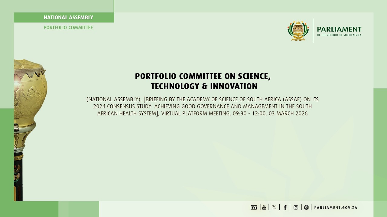 Portfolio Committee on Science, Technology & Innovation, 3 March 2026
