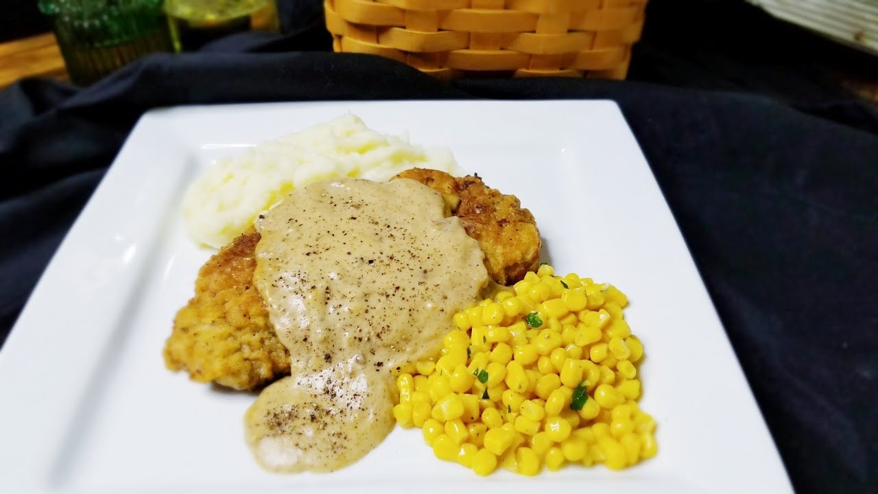 How to make CHICKEN FRIED STEAK WITH GRAVY ❤