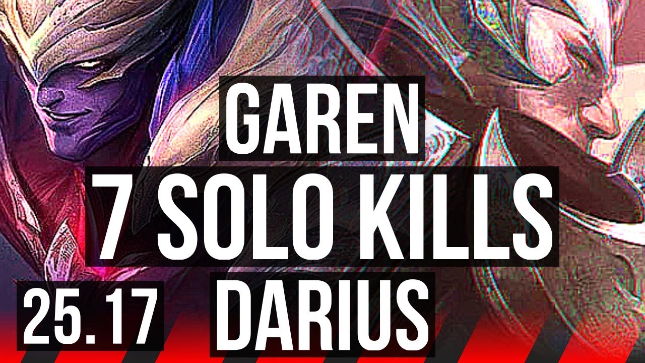 GAREN vs DARIUS (TOP) | 7 solo kills, Godlike | EUNE Master | 25.17