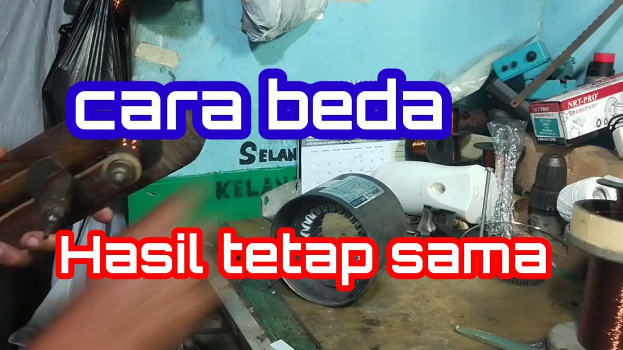 Menggulung pompa air dengan cara beda