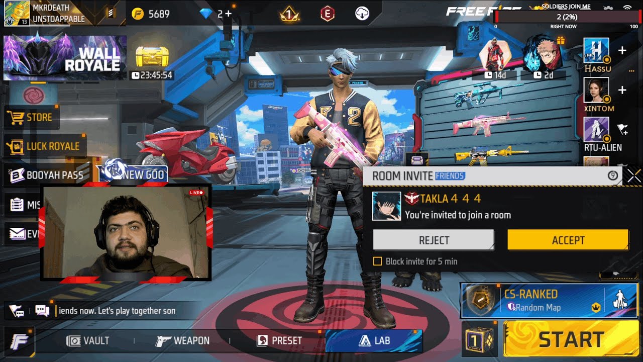 freefire fun Room