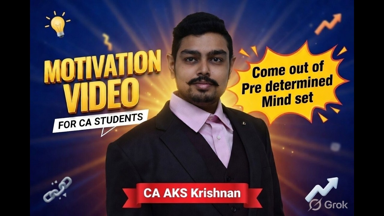 Motivation video for CA students| Come out of Pre determined Mind set