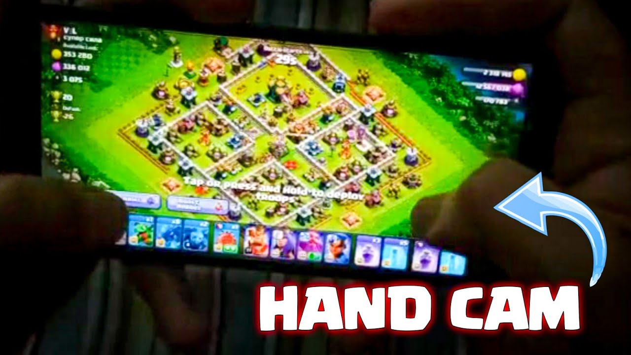 How i play Clash of Clans || Hand Cam attack ........