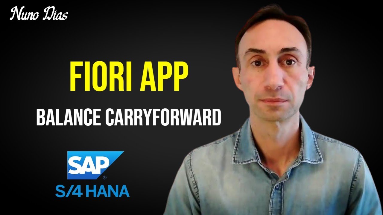How to perform Balance Carryforward with a FIORI App and a T-code: S/4 HANA