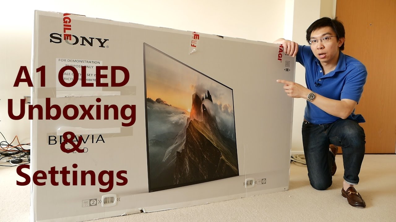 Sony A1/ A1E OLED TV Unboxing + Picture Settings