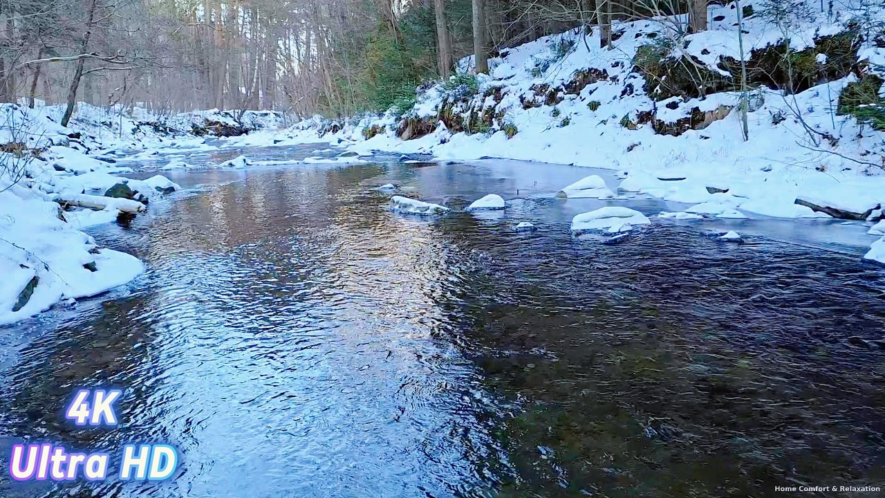 Crystal Clear Mountain River | White Noise for Sleep & Relaxation(8 Hours #nature #relaxing #river