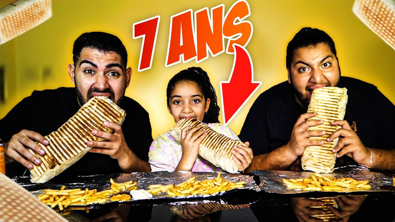 ELLE MANGE SON PREMIER TACOS XXL A 7 ANS ! 🌮🔥