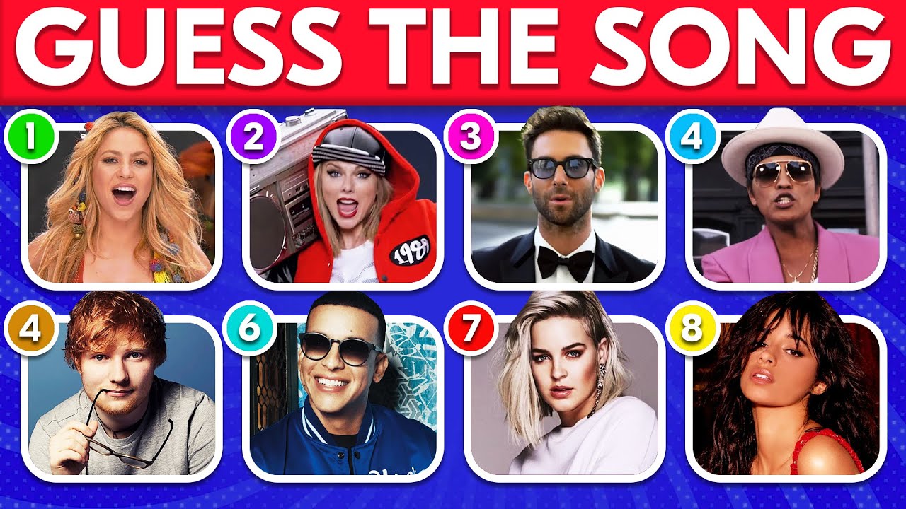 Guess the Song 🎤 Most Popular Global Hits Songs 🎶Music Quiz