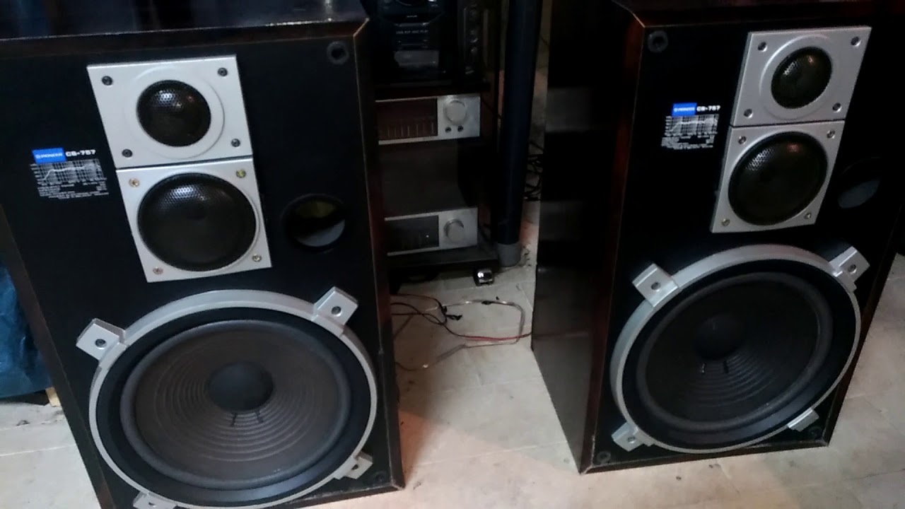 PIONEER CS-757 WITH ONKYO INTEGRA A-8870 TEST SOUND 24 BIT!