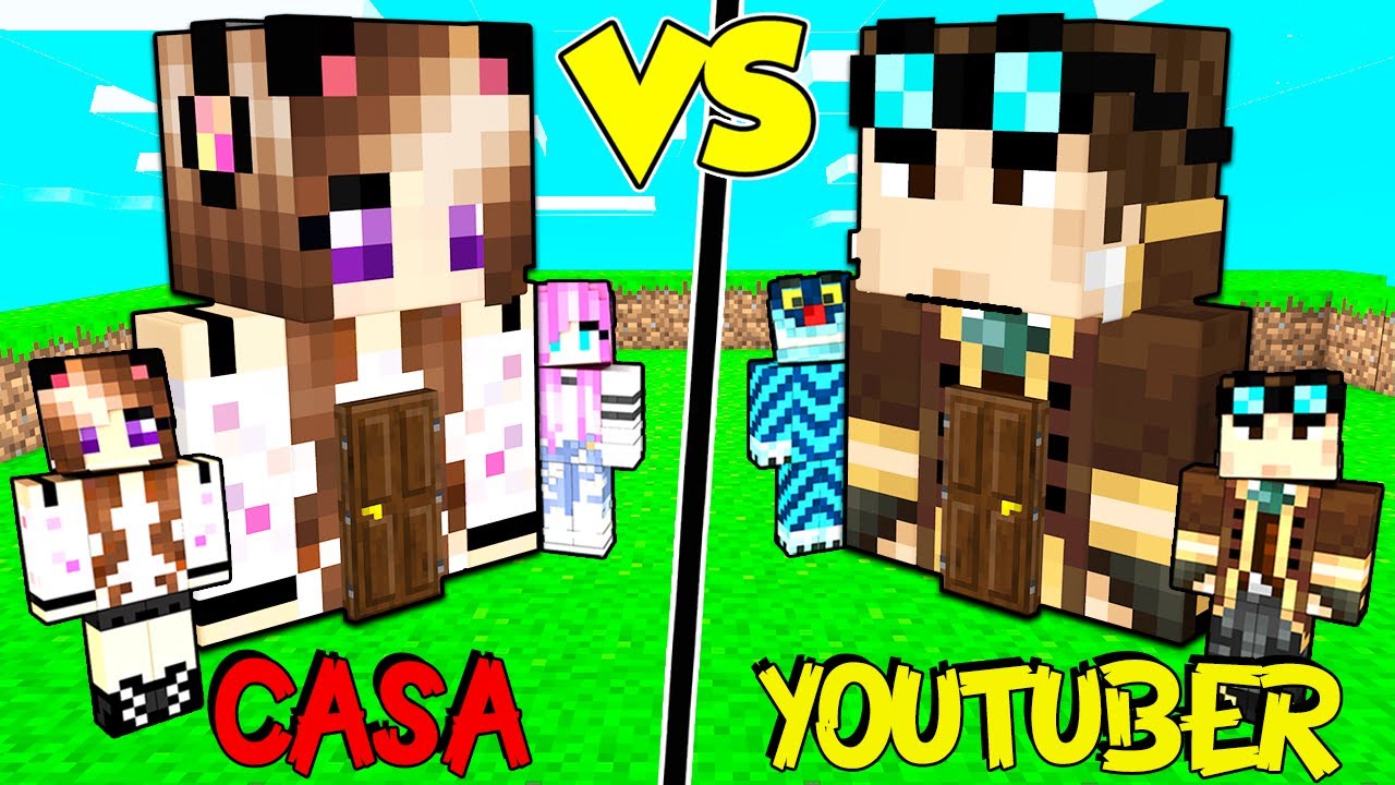 CASA YOUTUBER MASCHI CONTRO FEMMINE SU MINECRAFT!!