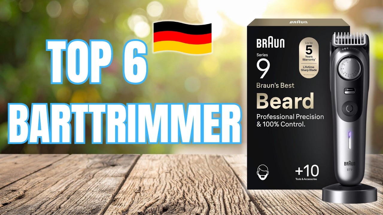 TOP 6 BARTTRIMMER 2026 | Welcher ist der Beste Barttrimmer f&uuml;r dich?? (Philips, Braun, Ufree)