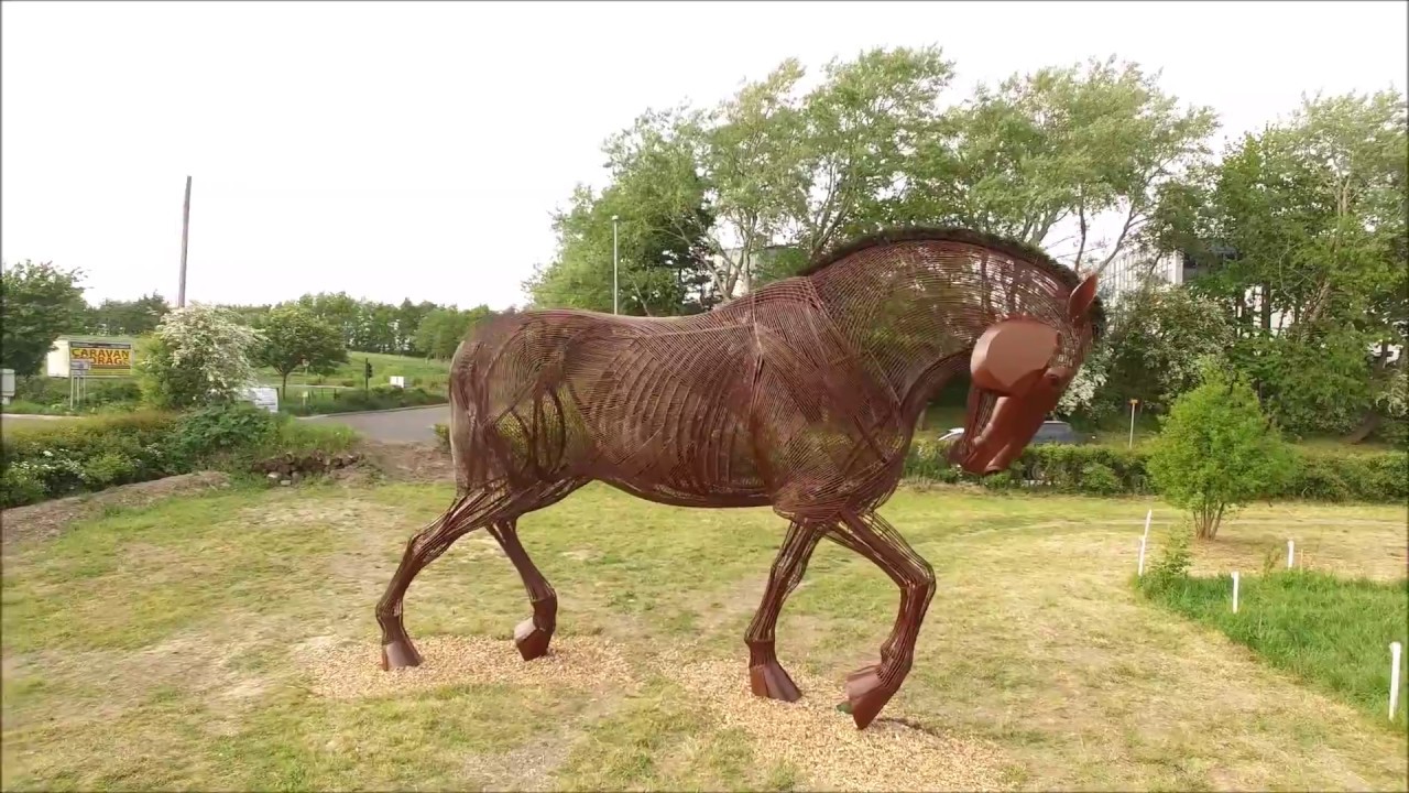 Yorkshire by drone: Featherstone War Horse