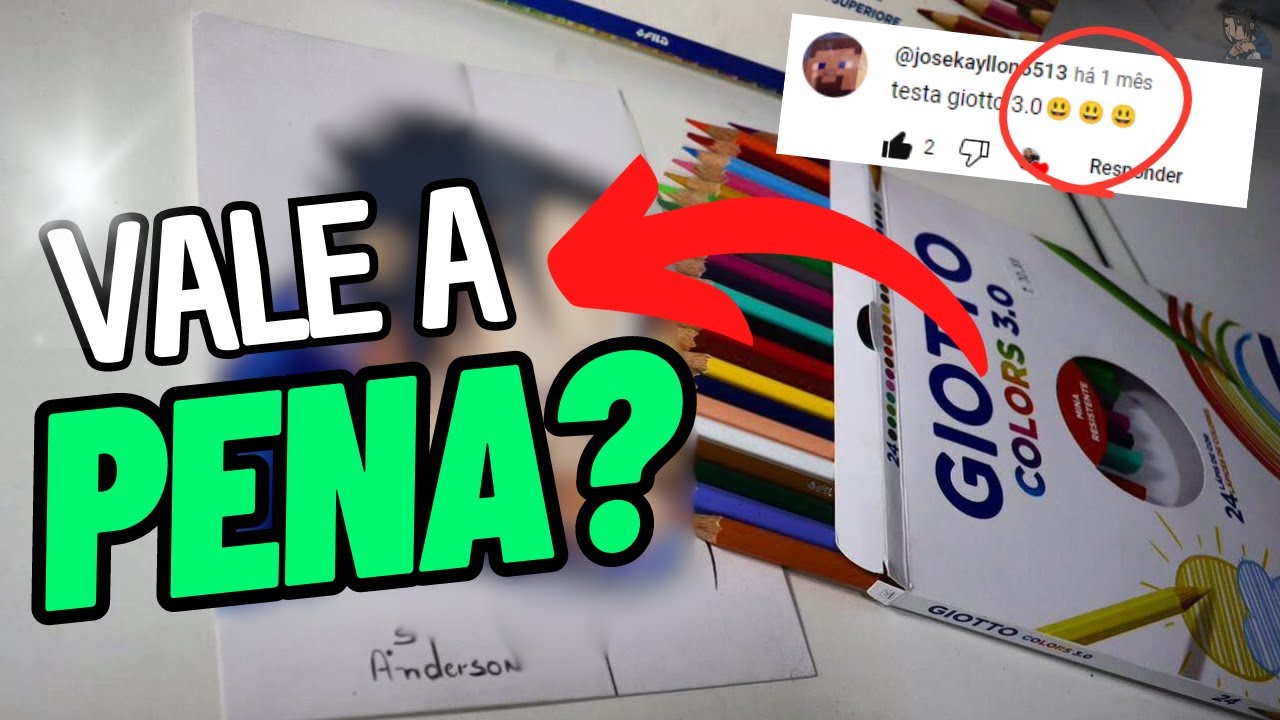 TESTANDO NOVO LÁPIS DE COR GIOTTO 3.0 - VALE A PENA?