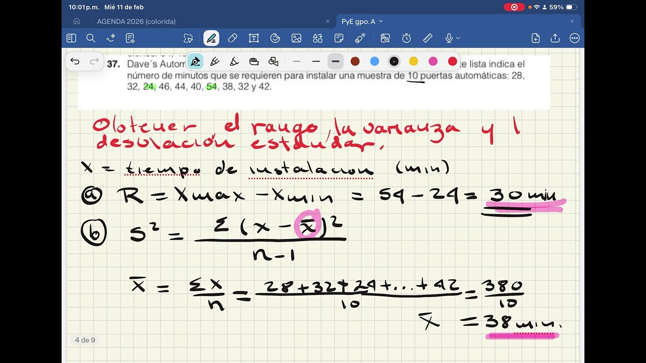 3. Medidas de dispersión para datos no agrupados