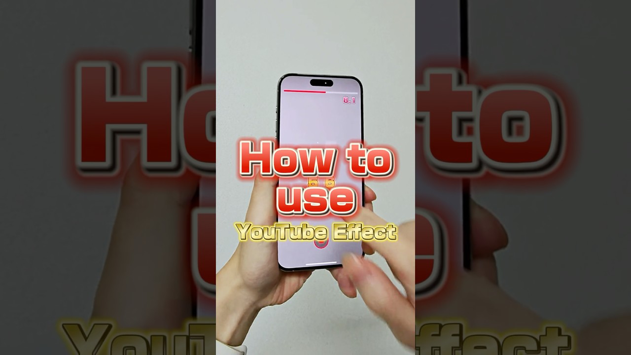 Эффект YouTube | Как использовать эффект YouTube #effectmaker #filter #effects