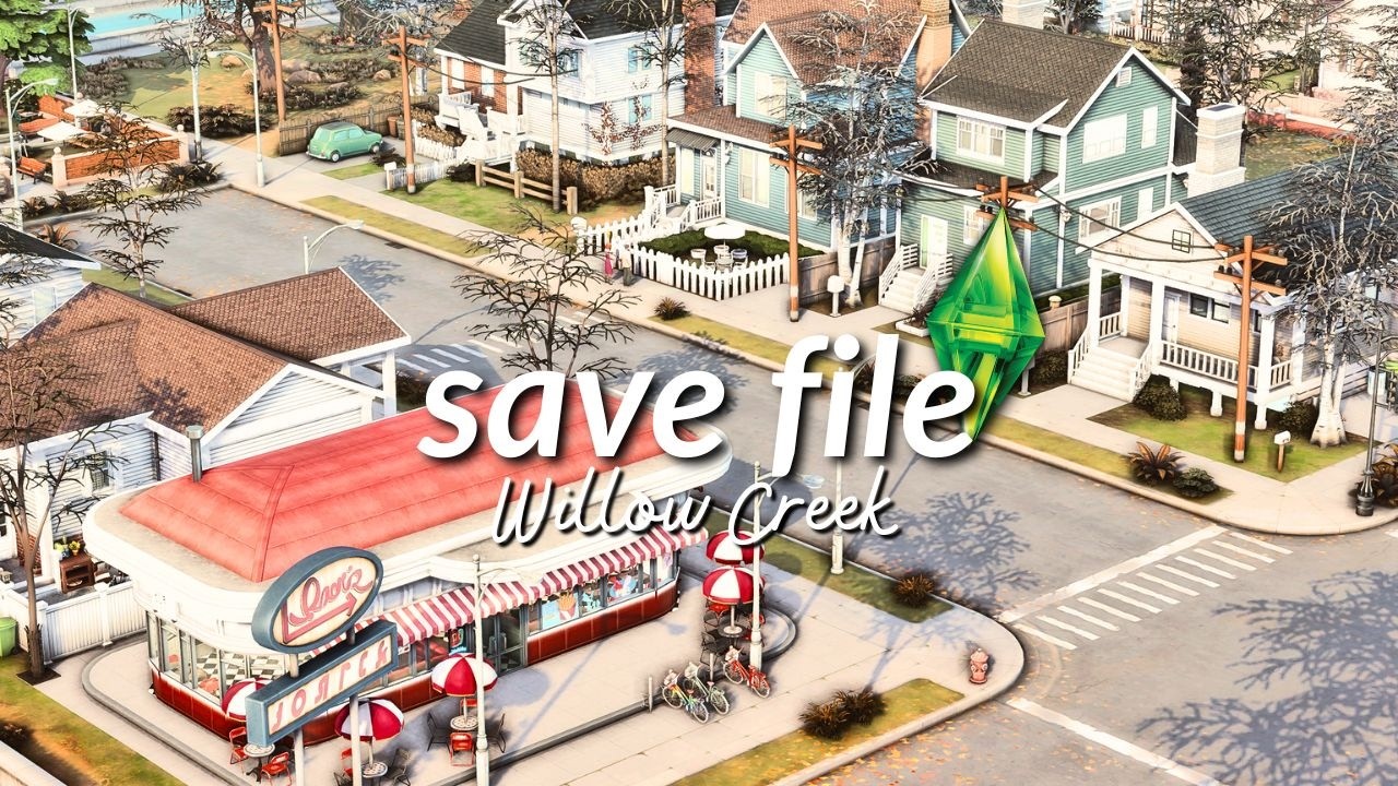 Touring My Sims 4 Realistic Save File in Willow Creek 🍃 (No CC)