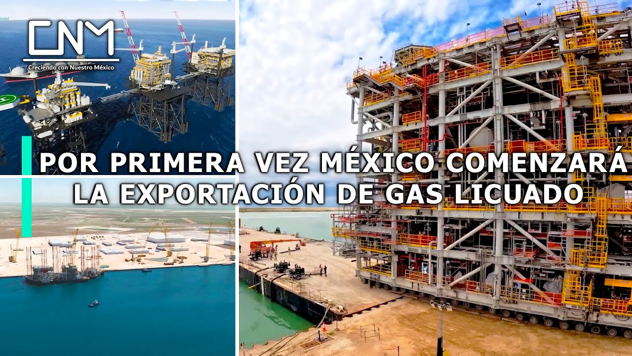 Así es la planta de licuefacción flotante en Tamaulipas por la CFE