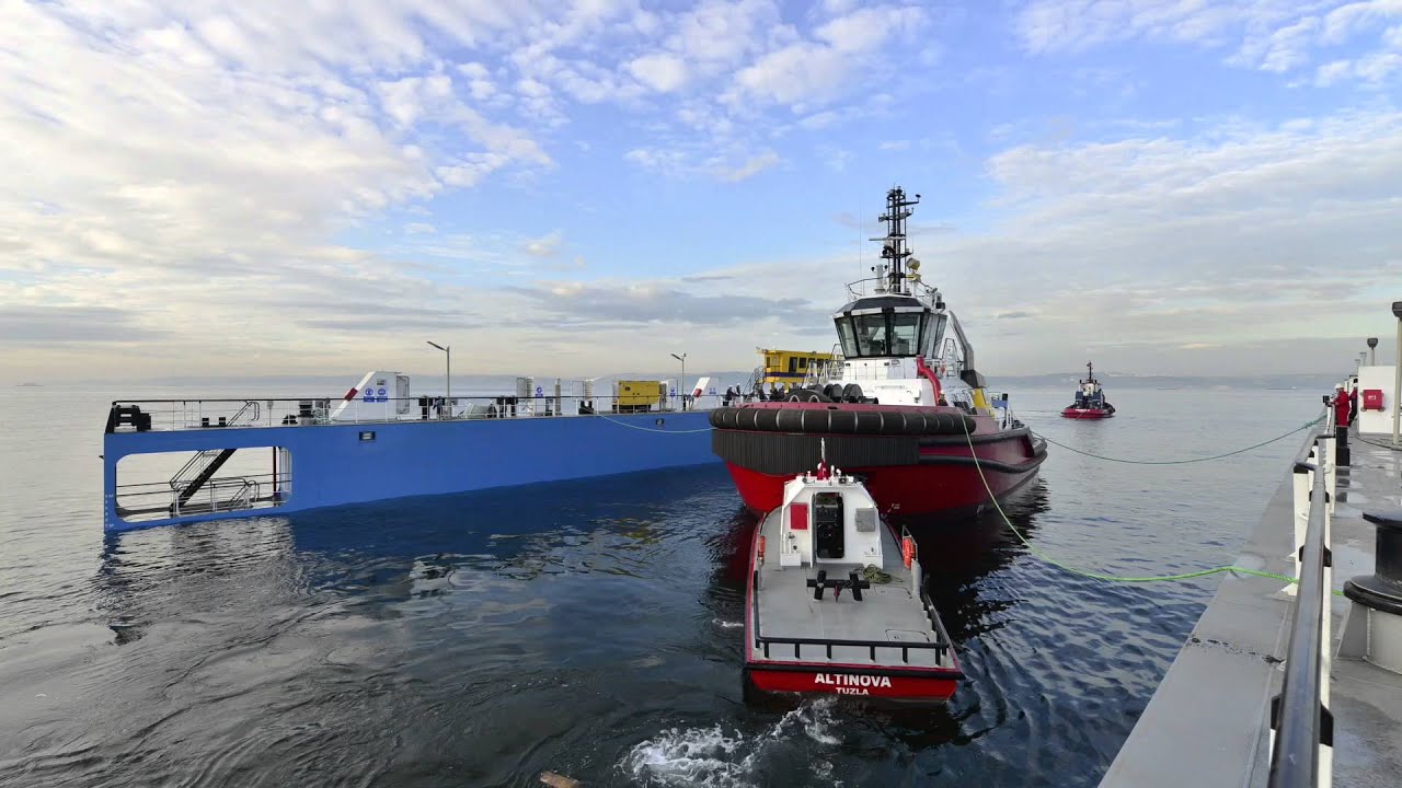 Sanmar Shipyards, Altınova, Floating Dock Submersion