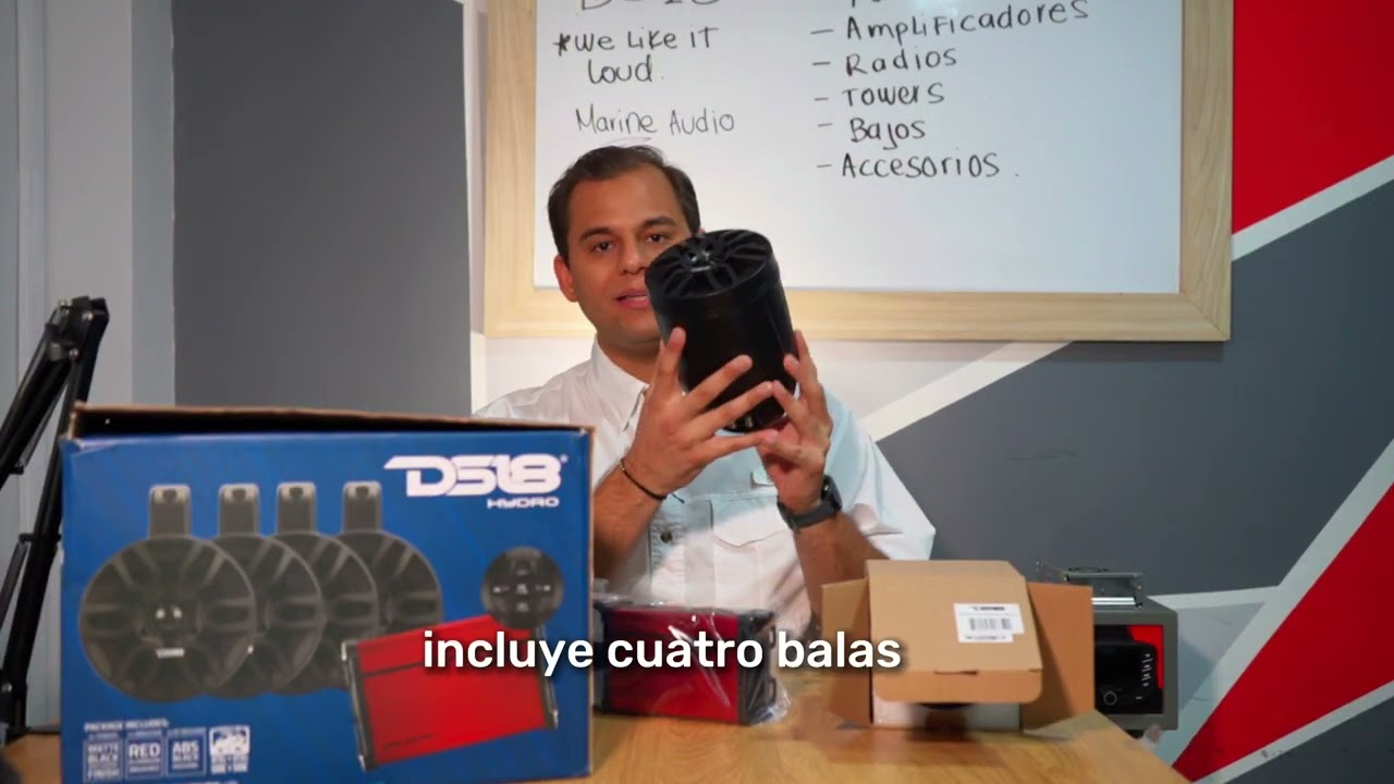 Unboxing Kit DS18 | Sonido Marino Potente para Botes Pequeños y Motos Acuáticas