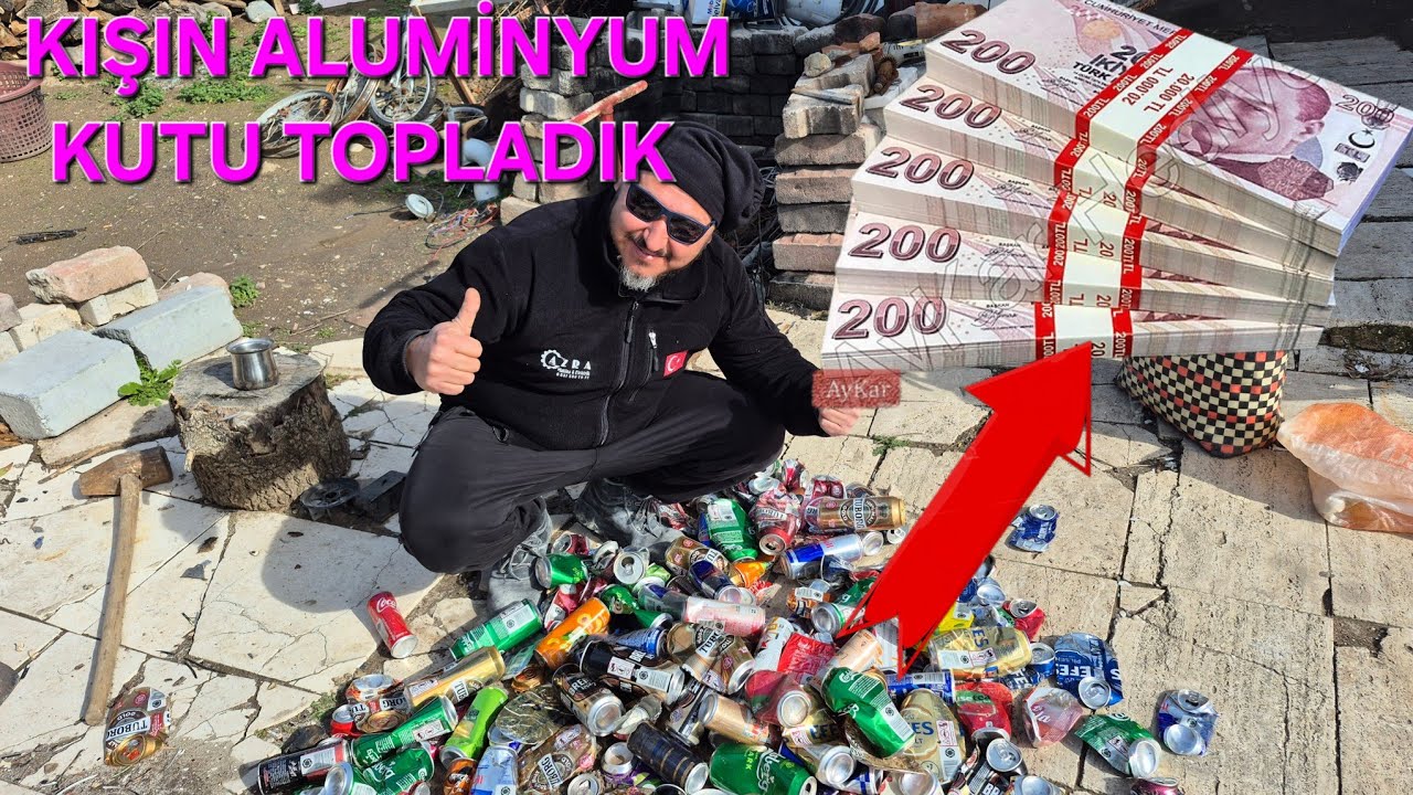 Doğada Para Var! Yol Kenarında Alüminyum Kutu Topladık #hurda #scrap #geridönüşüm #recycling 