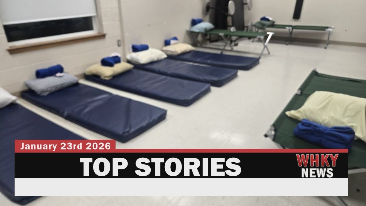 WINTER STORM UPDATE, LOCAL PREPARATIONS, SHELTER OPEN | WHKY Top Stories, Fri. 1/23/26