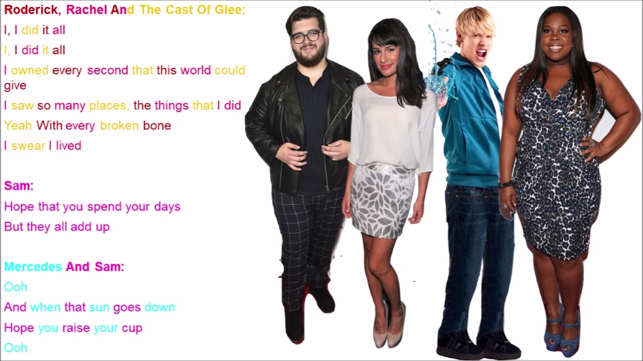 I Lived Glee Lyrics