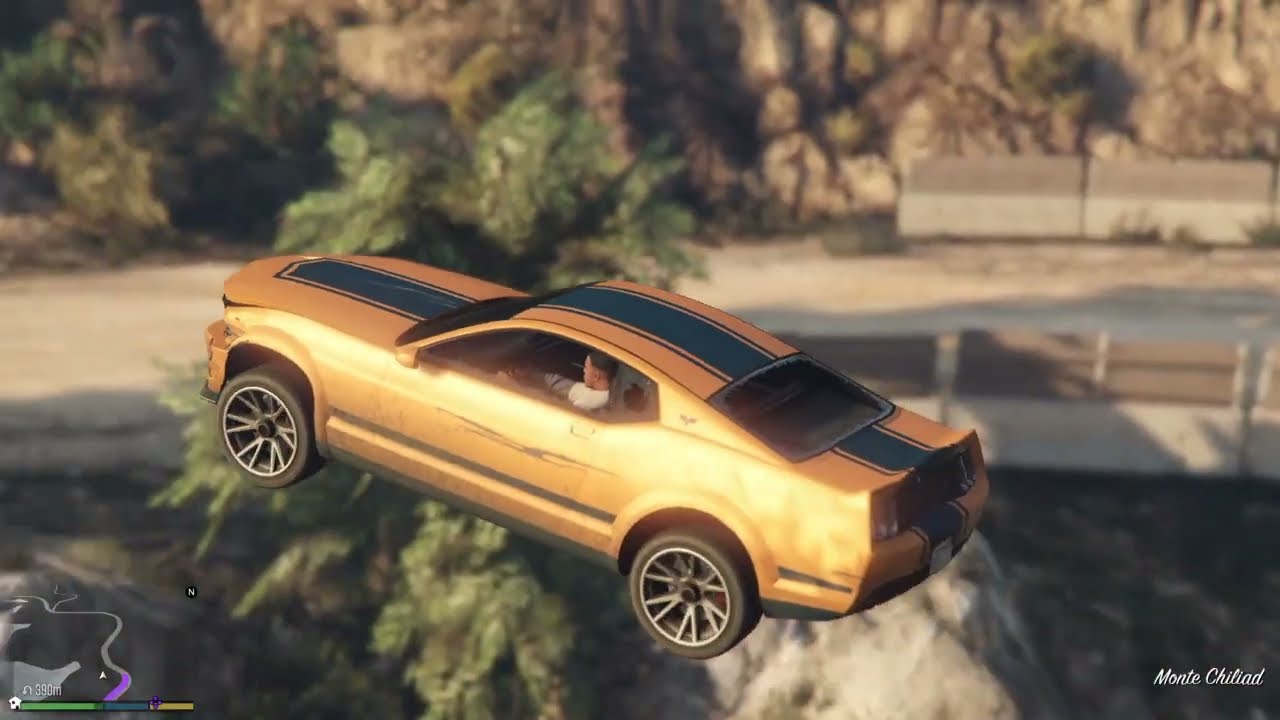 SALTANDO O BURACO - GTA 5 MODO HISTÓRIA
