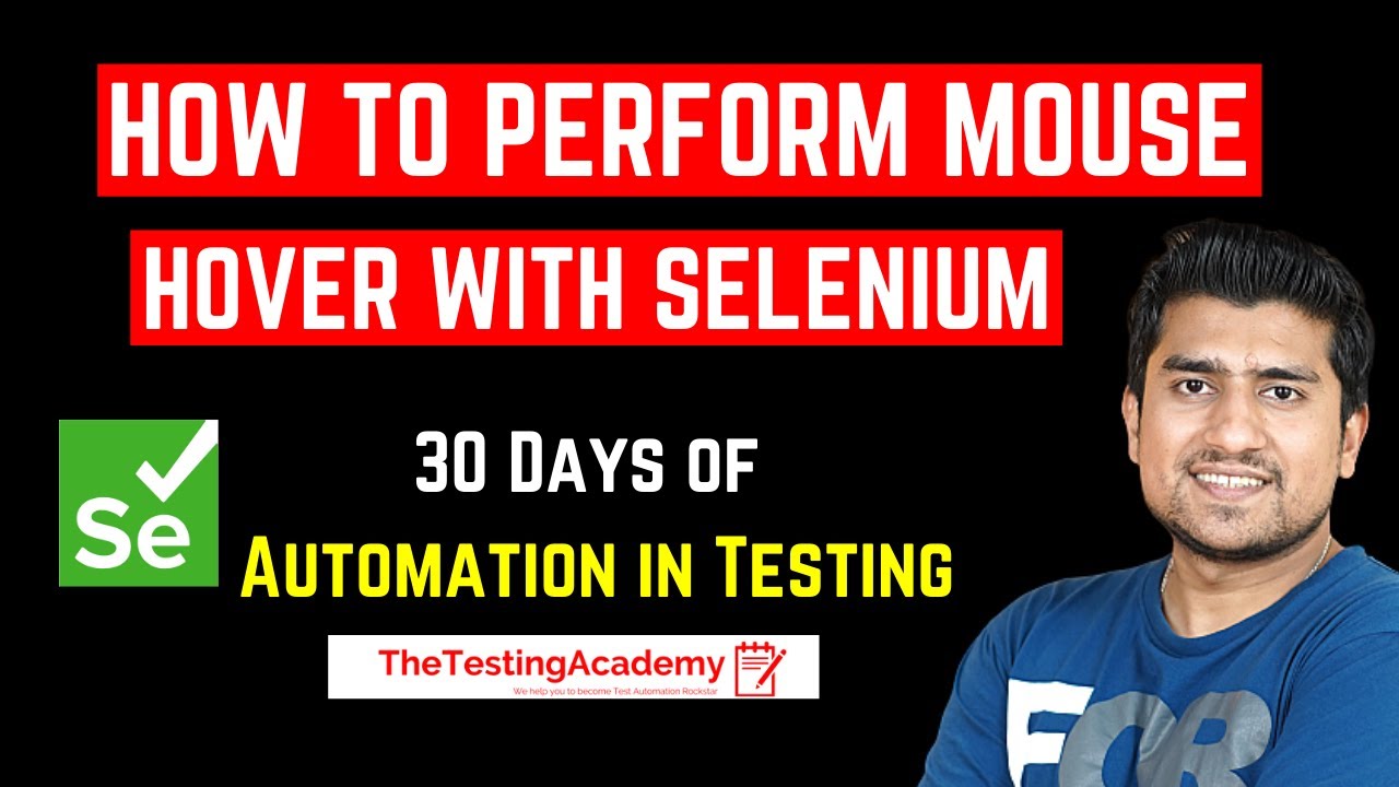 Действие наведения мыши с использованием класса Actions в Selenium WebDriver | Учебные пособия по...