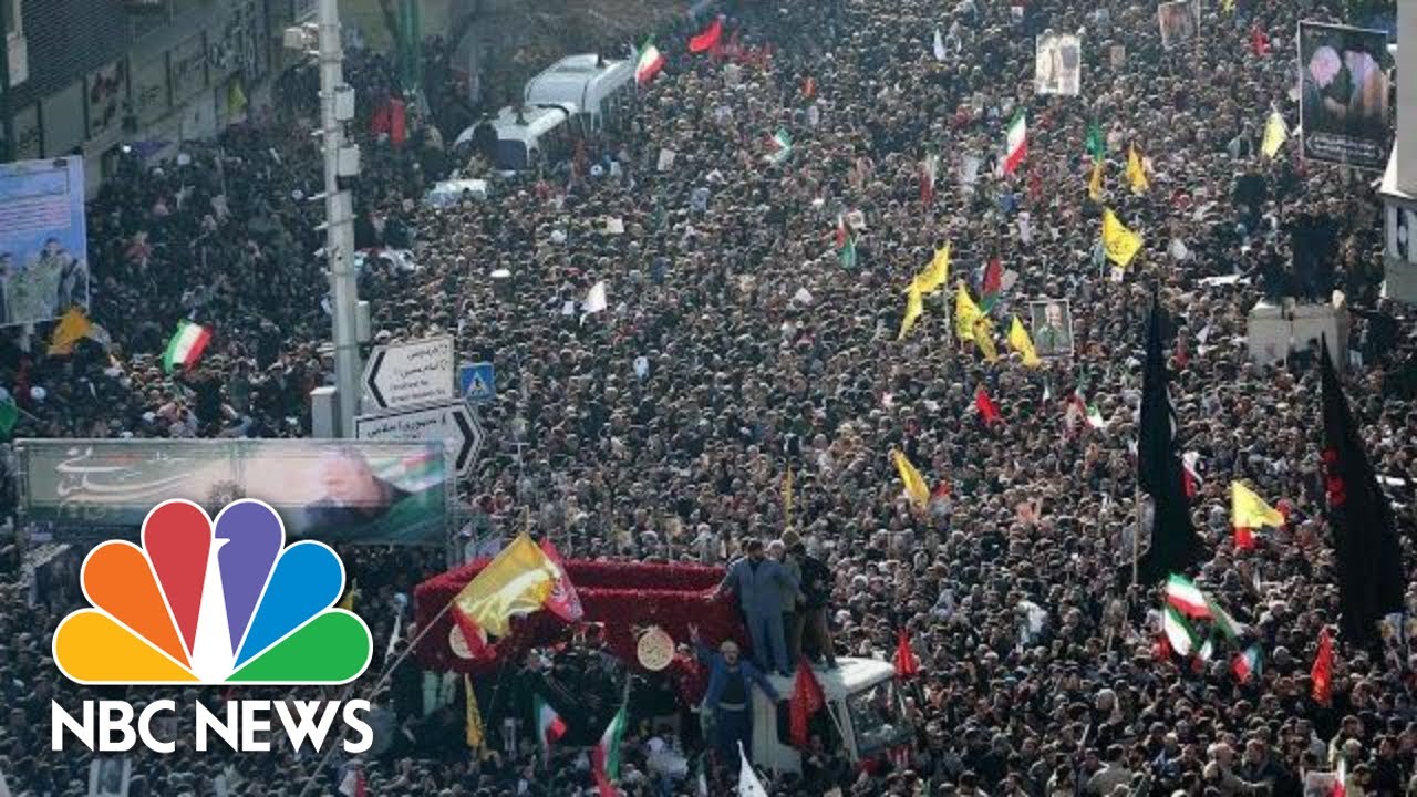 Hundreds Of Thousands Gather In Tehran For Qassem Soleimani’s Funeral | NBC News