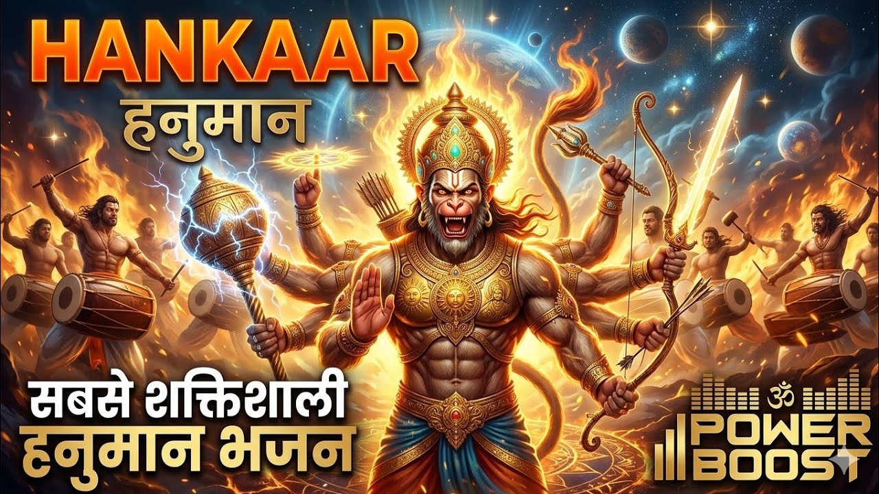 सबसे शक्तिशाली हनुमान भजन | Bajrang Hunkar - Heavy Bass Dhol Tasha Mix | Swaranjali Bhakti 