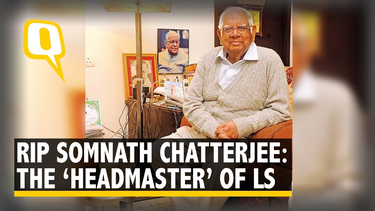 Remembering Somnath Chatterjee: A Man Who Personified Democracy | The Quint