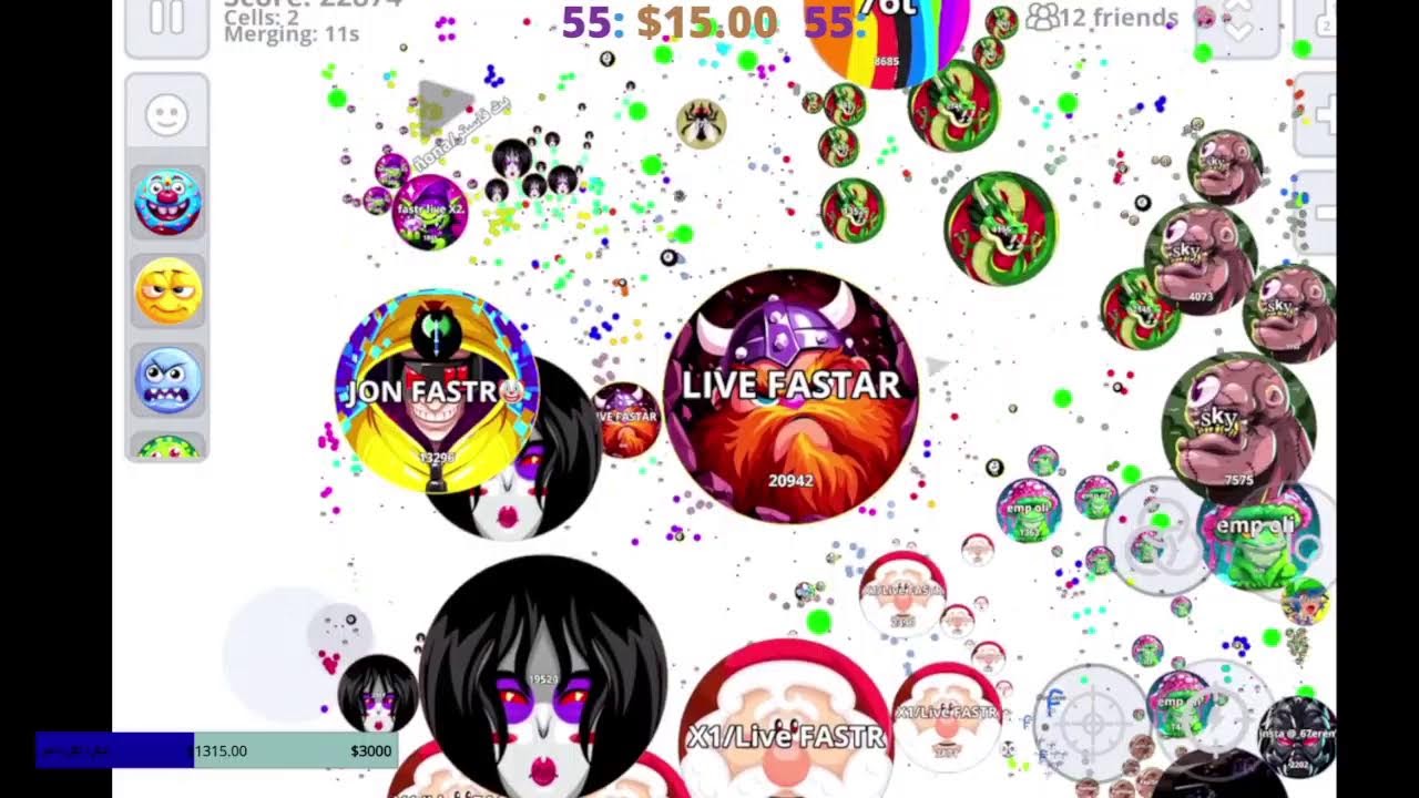 كل عام وانتوا بخير بث فاستر اقاريو live fastr agario🔥