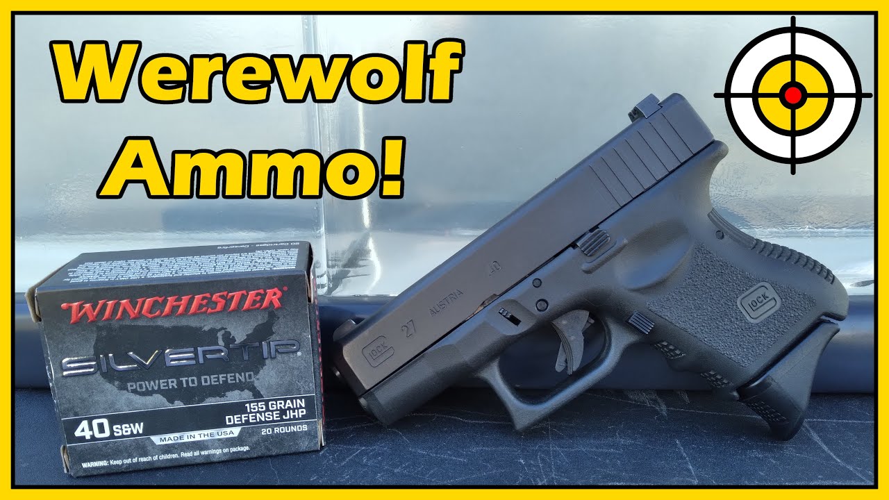 Заряжено для оборотней! Тест баллистического геля Winchester Silvertip с Glock 27 .40 S&W!
