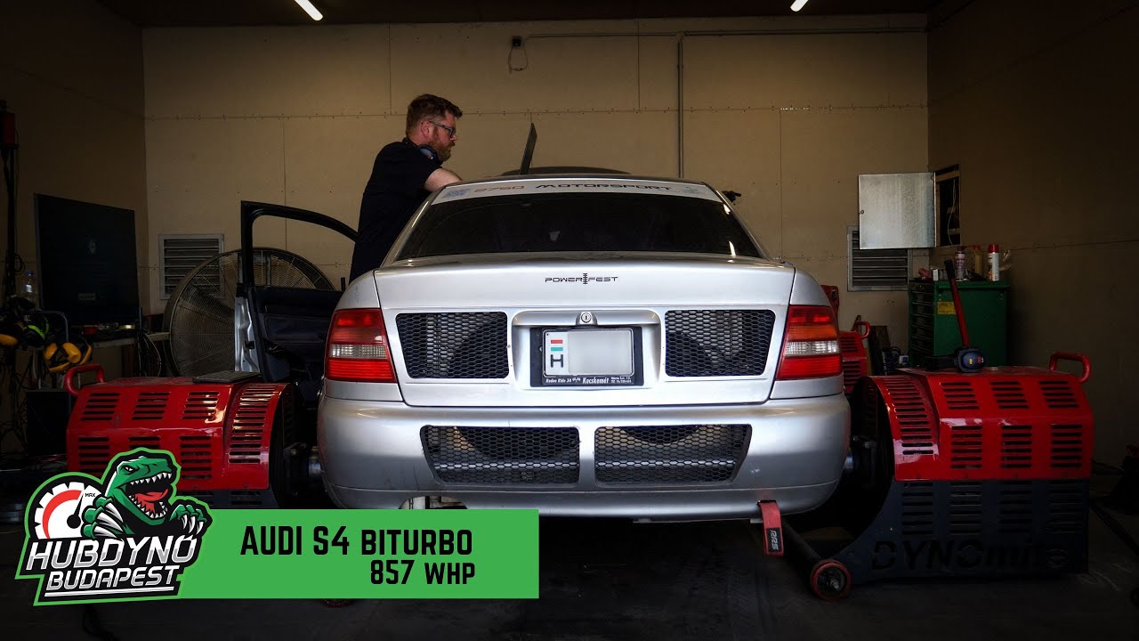 [ASMR DYNO] Audi S4 Biturbo – 857 WHP @ Hubdyno Budapest | No Talk | Pure Engine Sound