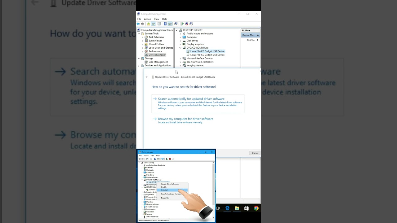 How to DVD Driver update in windows10