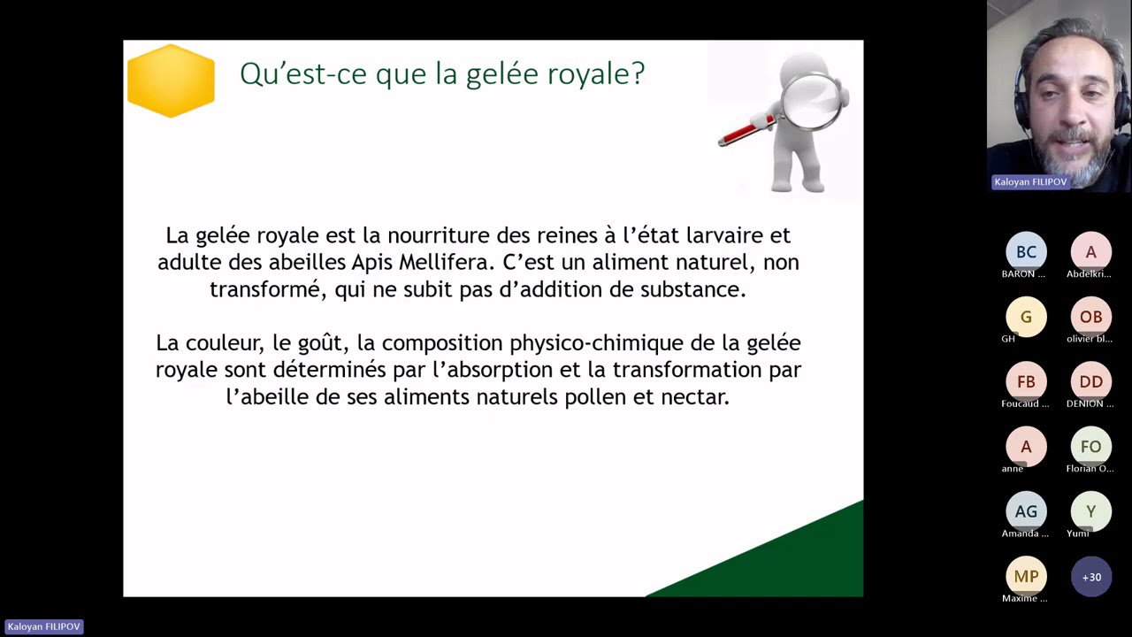 Webinaire sur la production de Gelée Royale